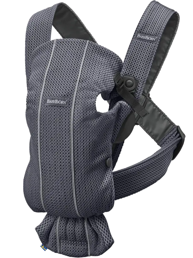 BabyBjörn Μάρσιπος Mini 3D Mesh, Anthracite - 1408-021013E1