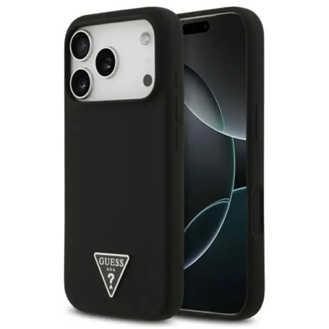 Θήκη Σιλικόνης Guess Apple iPhone 18 Pro Max/ 17 Pro Max MagSafe Triangle Logo Μαύρο N69354