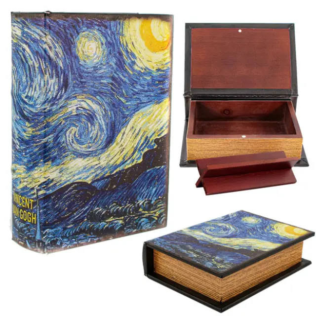Καβάτζα - Κουτί Αποθήκευσης Βιβλίο «Starry Night» Μικρό (18x13cm)