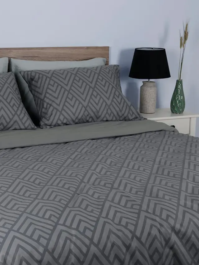 Σετ Σεντόνια Cotton Feelings 2036 Grey King Size (260x270) Sunshine 2