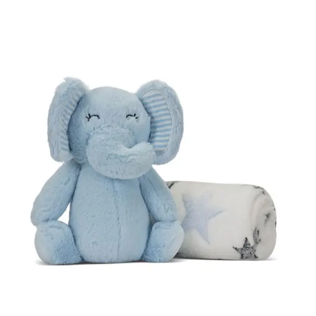 Lorelli Σετ Δώρου Κουβέρτα Αγκαλιάς 75*90cm Blue Elephant 10340182501