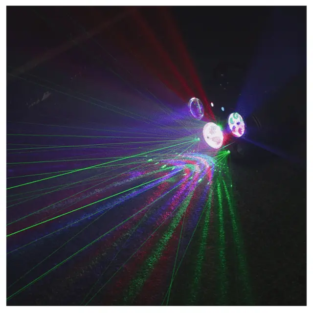 LIGHT4ME ULTRABOX 1 light multieffect LED RGBA 6in1 gobo effect magic ball water wave gold strobe laser disco DJ lighting 2