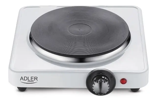 Adler AD 6503 hob White Countertop Sealed plate 1 zone(s)
