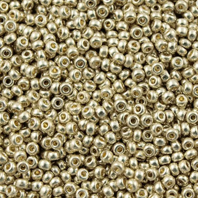 Χάντρα Miyuki Round Rocailles 11/0 - 4201 - Silver Duracoat Galvanized ~10gr