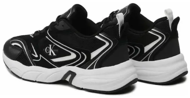 Calvin Klein - Ανδρικά Sneakers Retro Tennis Su-Mesh wN YM0YM00589-0GM Μαύρο - 44 3