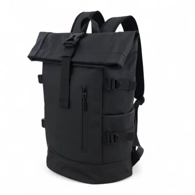 Αδιάβροχο Σακίδιο Πλάτης Rolltop MCAN M-158 για Laptop 15.6” | 30×17×45cm - Πράσινο 2