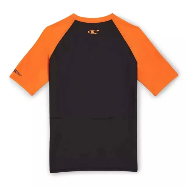 O'neill Boy's Essentials Cali Shostsleeve UPF 50+ Sun Protection Skins Μαύρο - Πορτοκαλί 4800077-19010 (O'neill) 2