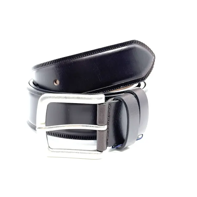 Καφέ Δερμάτινη Ζώνη Full Grain 4 cm 2