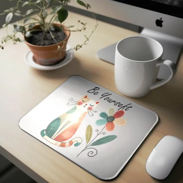 Mousepad cat A05 Διαστάσεις: 23cm(μήκος) x 20cm (ύψος)