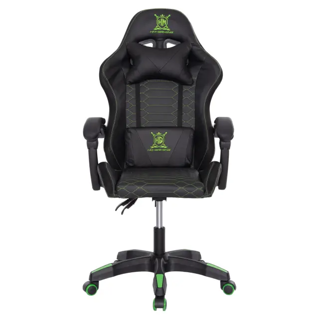 ΠΟΛΥΘΡΟΝΑ GAMING FB91204 ΜΑΥΡΟ-ΠΡΑΣΙΝΟ PVC & NYLON 60x60x120Υεκ. 3