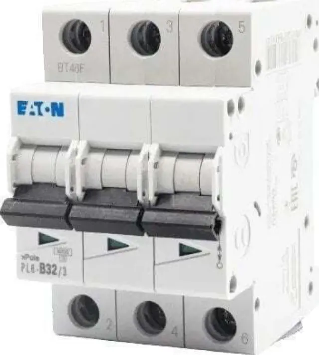 PL6-B32/3 Miniature circuit breaker (MCB), 32 A, 3p, characteristic: B