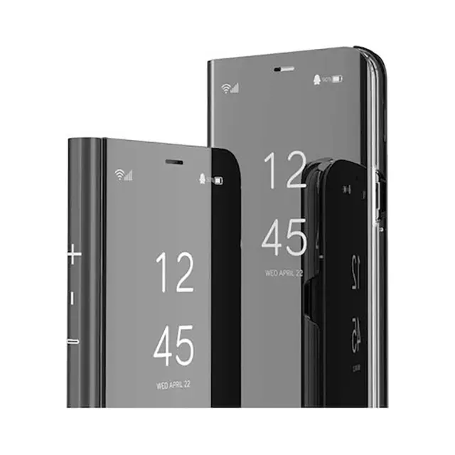 Clear View Mirror Stand Book Case Samsung Galaxy A16 Black 3