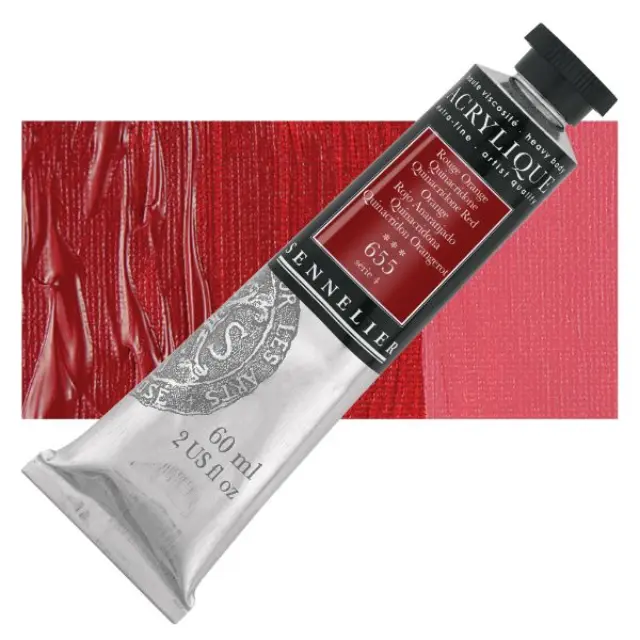 Ακρυλικό Sennelier Extra Fine - 655 Quinacridone Red Orange S4 - 60ml