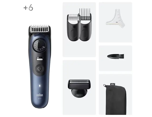 Επαναφορτιζόμενη Ξυριστική Μηχανή Braun Series 7 BT7520 με 5 εξαρτήματα και θήκη αποθήκευσηςBT7520 3