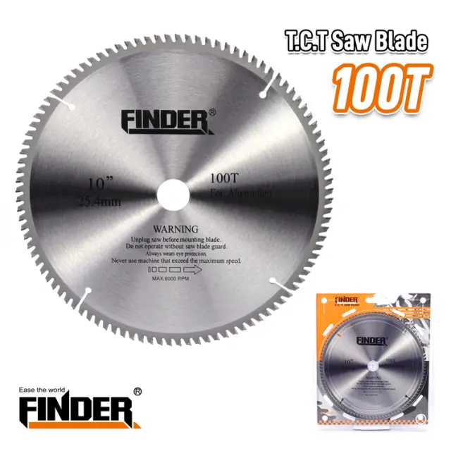Δίσκος κοπής αλουμινίου - TCT - 10" - Φ255 - 100T - Finder - 196005 2