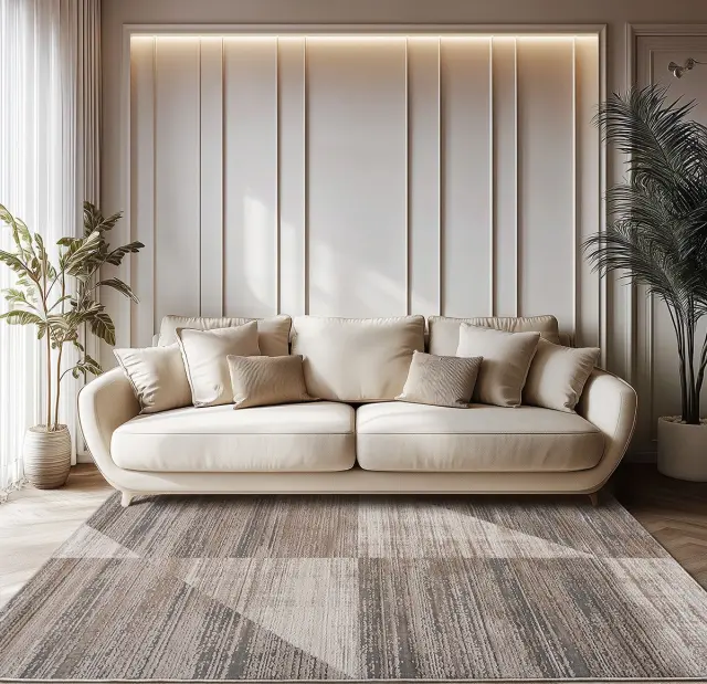 Χαλί 160x230 Beauty Home Serena Art 9833 Beige P.P.Heat Set-Shrink Polyester 3