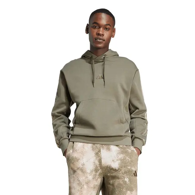 adidas Sportswear Men's Seasonal Allover Print Hoodie Λαδί JM1723 (adidas Sportswear)
