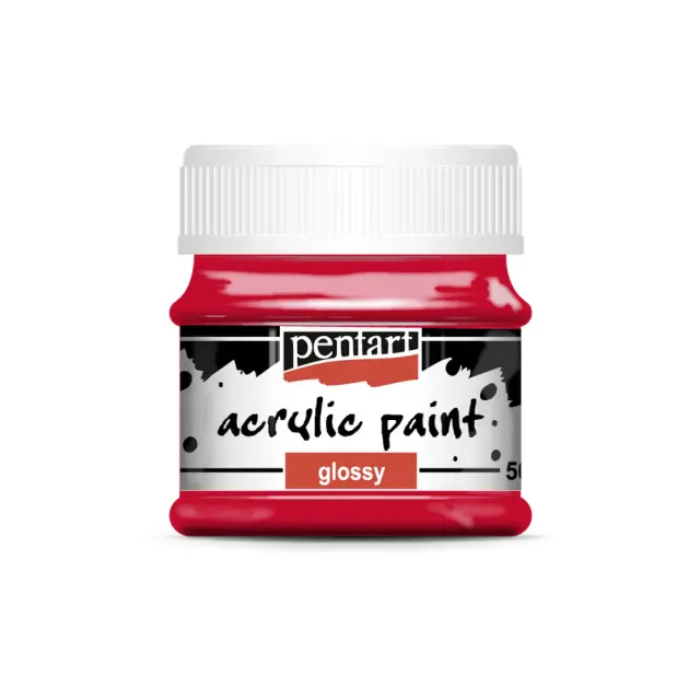 Χρώμα ακρυλικό Glossy (Γυαλιστερό) 50ml Pentart, Lipstick Red
