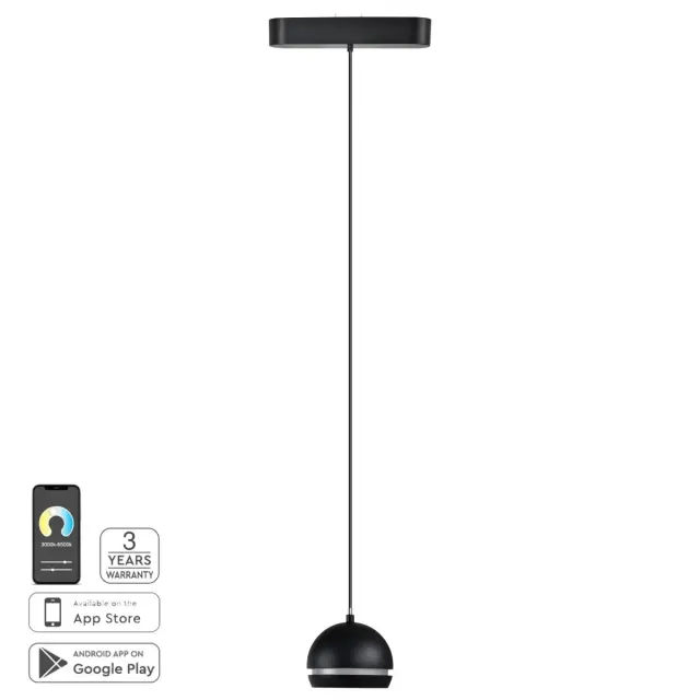 Ράγα Φωτισμού Magnetic Flex Μαύρο Ματ 6x6x4,65εκ.