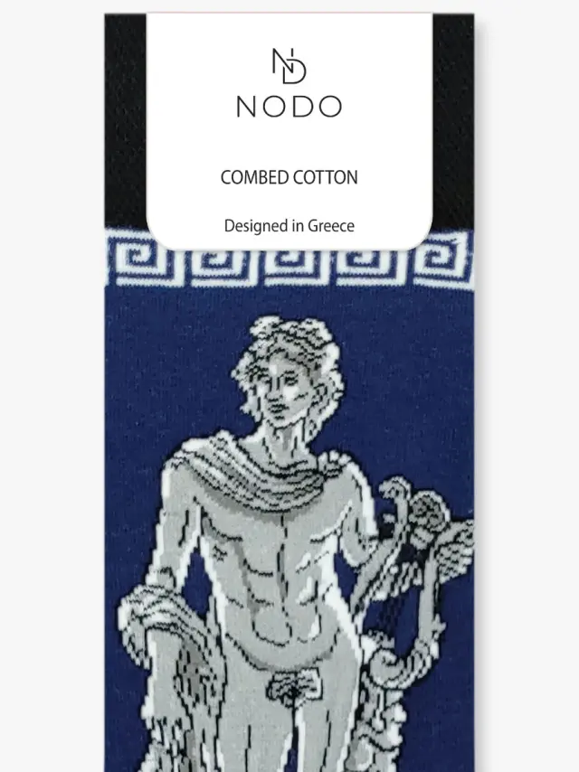 Κάλτσα Βαμβακερή με Σχέδια Apollo The Greek God NODO - 43-48 3