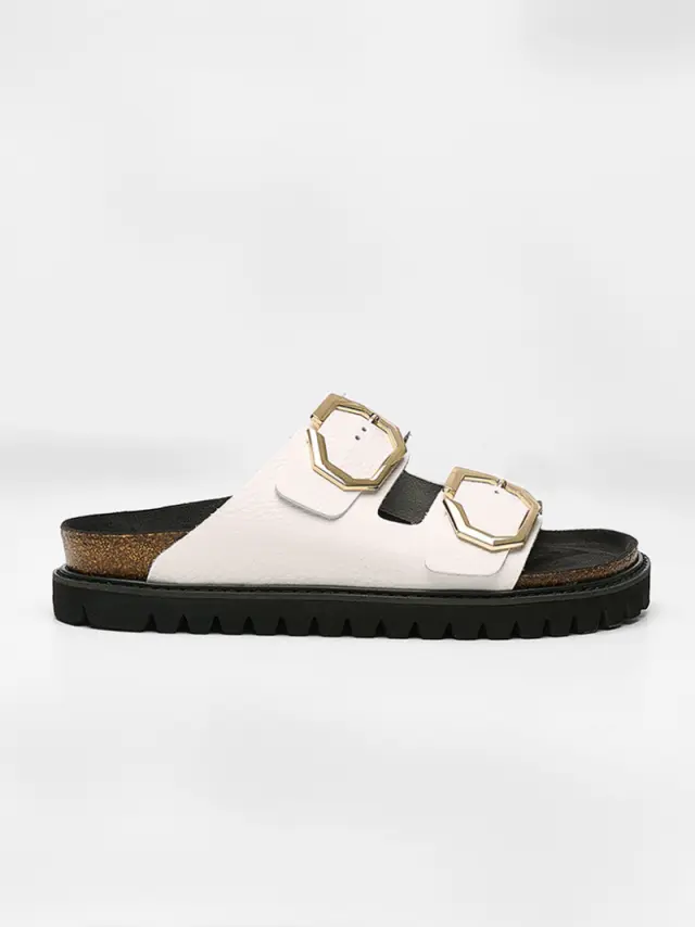 Genuins Πέδιλα Γυναικείο δέρμα Άσπρο GEN/GALIA G106499 WHITE 3
