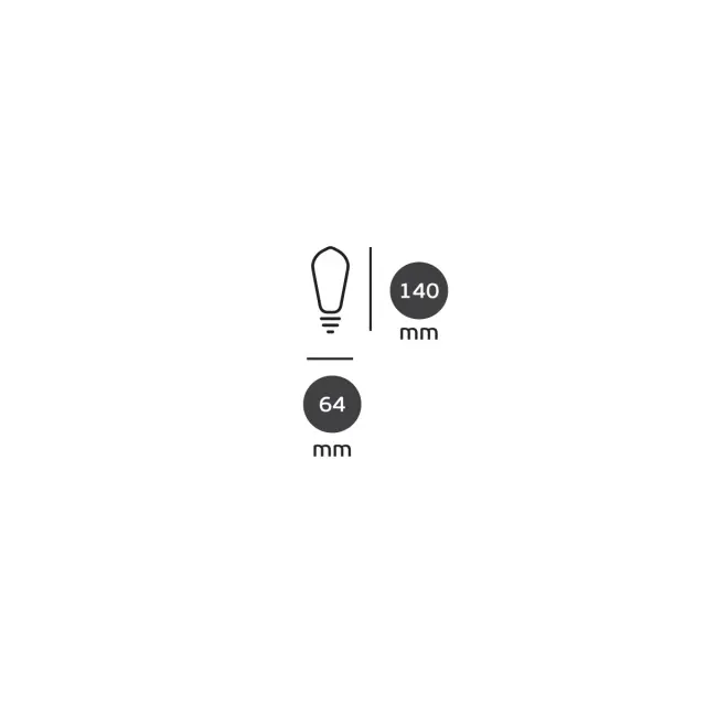 Λάμπα Led VK, E27, 4.5W, 2200Κ, 330lm, Dimmable,Filament, VK/05156/D/E/SP/A 2