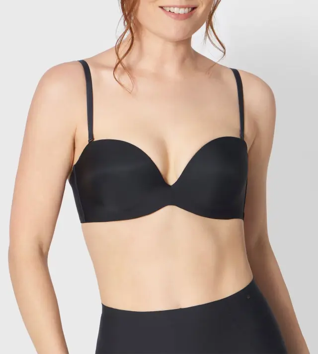 Triumph Σουτιέν Στράπλες Stepy Soft 01 WDP Μαύρο 3