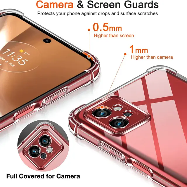 Techsuit® Shockproof Silicone για Motorola Moto G32-Clear 2