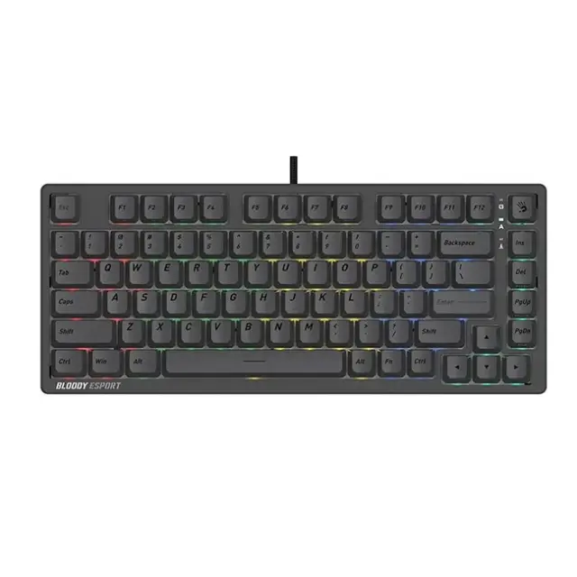 A4Tech Gaming Keyboard Bloody MS76 BLMS Magnetic Gray (A4TKLA47833)