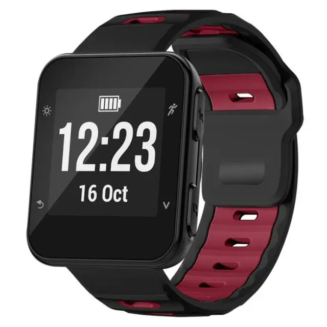 Dual Colour Λουράκι για Forerunner 30/35-Black/Red OEM