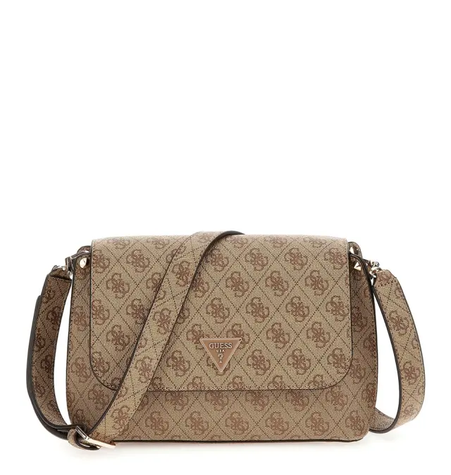 Τσάντα GUESS Meridian Flap Crossbody HWSG6974200 Μπεζ