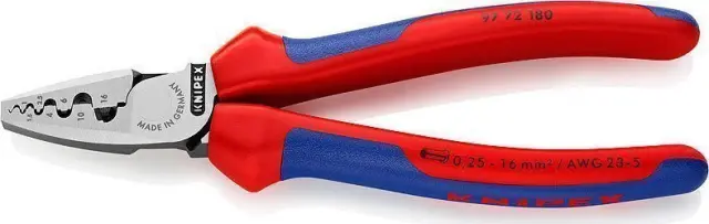 Knipex Πρέσα Ακροδεκτών Ηλεκτρολόγου 180mm 97-72-180