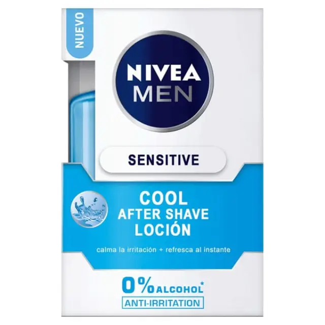 Nivea After Shave Lotion Cooling χωρίς Οινόπνευμα για Ευαίσθητες Επιδερμίδες 100ml