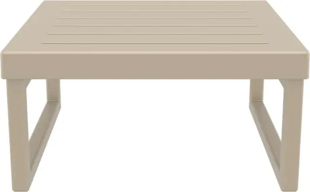 Τραπέζι MYKONOS Dove Grey PP 65x65x33cm 2