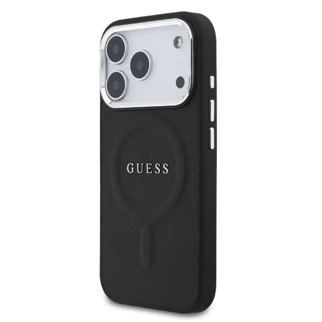 Guess PU Saffiano MagSafe Case for iPhone 17 Pro Black 2