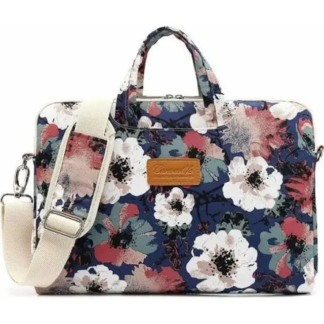 Canvaslife® Τσάντα Ώμου / Χειρός για Laptop 15-16"- Blue Camellia