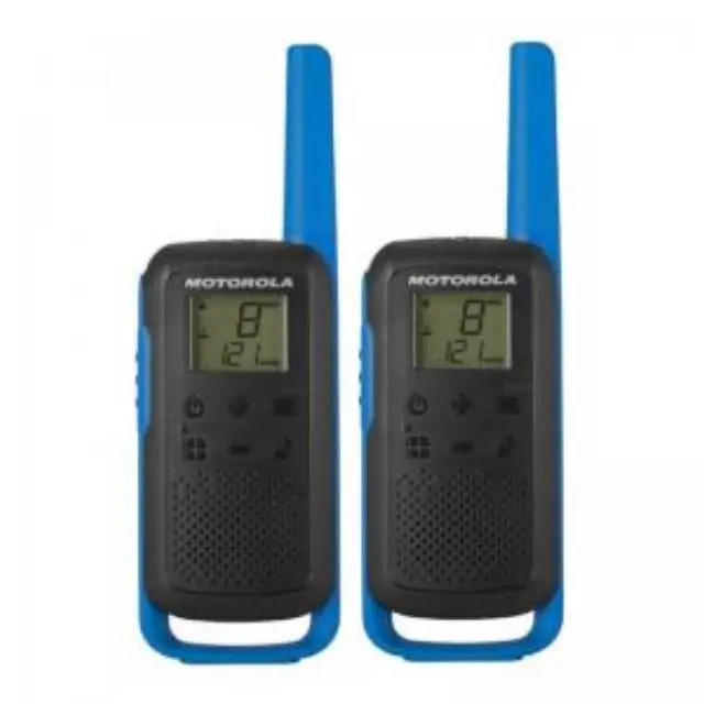 Walkie Talkie Motorola Talkabout T62 & Φορτιστής Μαύρο-Μπλε (2 τεμ.) N67713 2