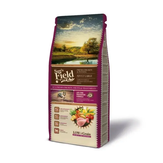 Sam's Field Low Grain Adult Large Fresh Chicken & Potato 13Kg Μονόχρωμο