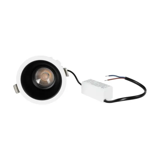 Χωνευτό LED Downlight 12W 4500K 1380lm IP65 GLOBOSTAR DUSTY 60340 Άσπρο Άσπρο/Μαύρο Μαύρο 3