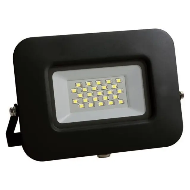 ΠΡΟΒΟΛΕΑΣ LED 20W ΒΑΣΗ 360° ΜΑΥΡΟΣ IP65 3000k Μαύρο