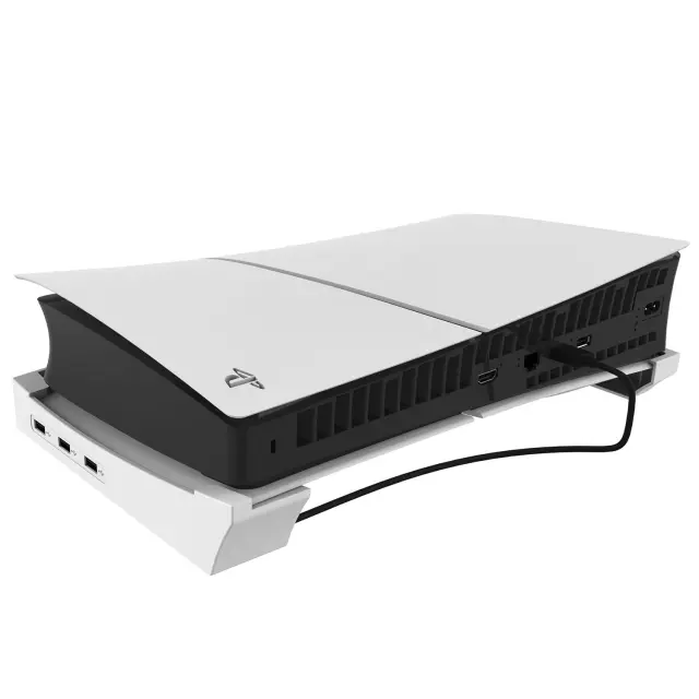 iPega P5S008 Horizontal Stand with USB HUB for PS5 Slim/PS5 Pro White (Damage Package) 3