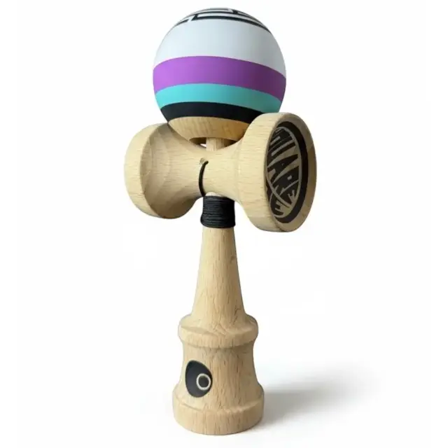 OKENDAMA New MAZE 2 Purple Kendama – AntiSkid Finish