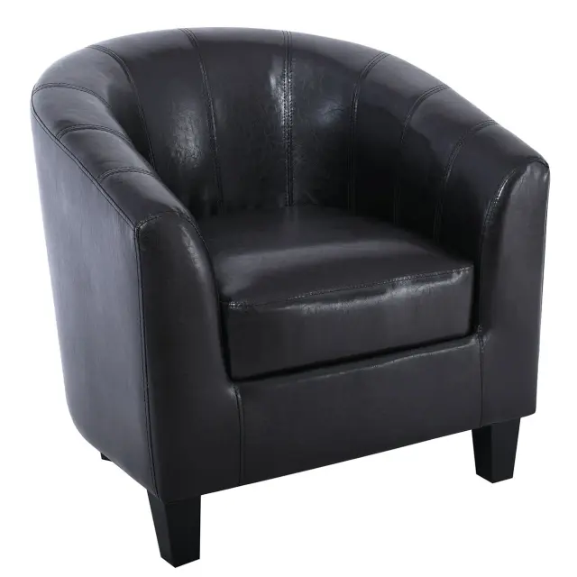Πολυθρόνα BOGA Μαύρο PU 77x70x77cm
