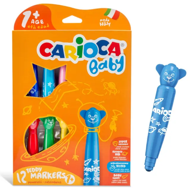 Carioca Μαρκαδοροι Teddy Baby 12Χρωματα (133012110)
