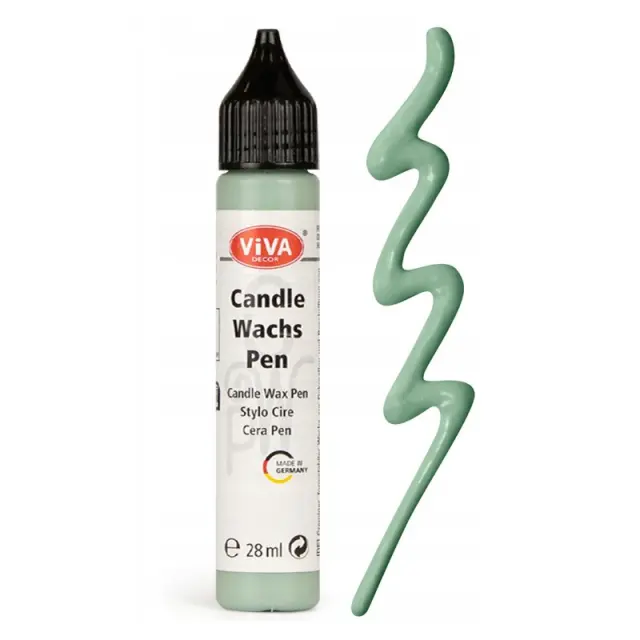 Candle Wax Pen Viva Decor, χρώμα-στυλό για διακόσμηση κεριών 28ml, φασκόμηλο