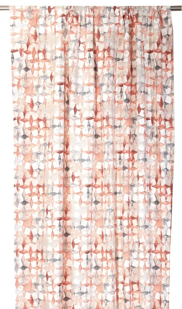 Κουρτίνα Με Τρέσα 140x270 Anna Riska Rubic Blush Pink