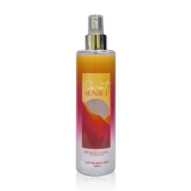 Beauty Line Glitter Body Mist Sweet Sunset 200ml