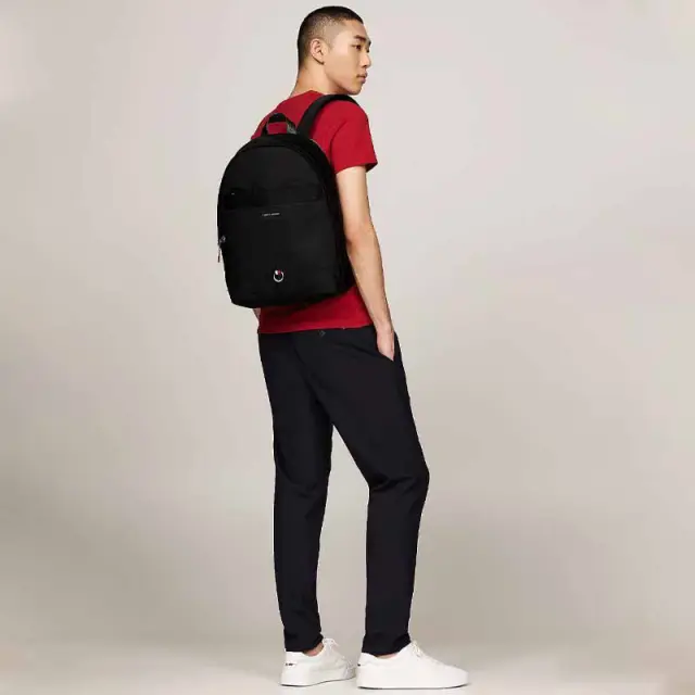 Tommy Hilfiger - Ανδρικό Σακίδιο Πλάτης Func Nylon Backpack AM0AM12472-BDS Μαύρο 2
