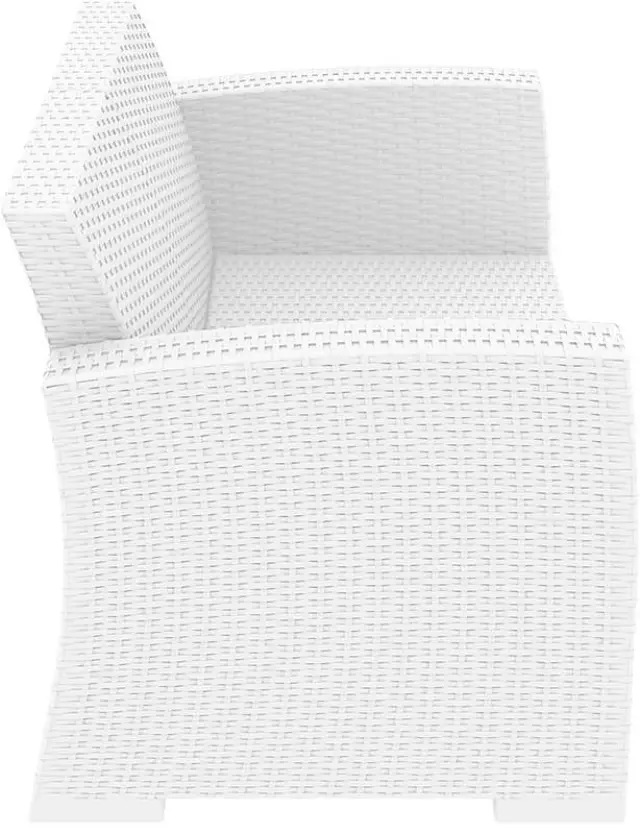 Καναπές Διθέσιος MONACO Λευκό PP 140x79x79cm 2