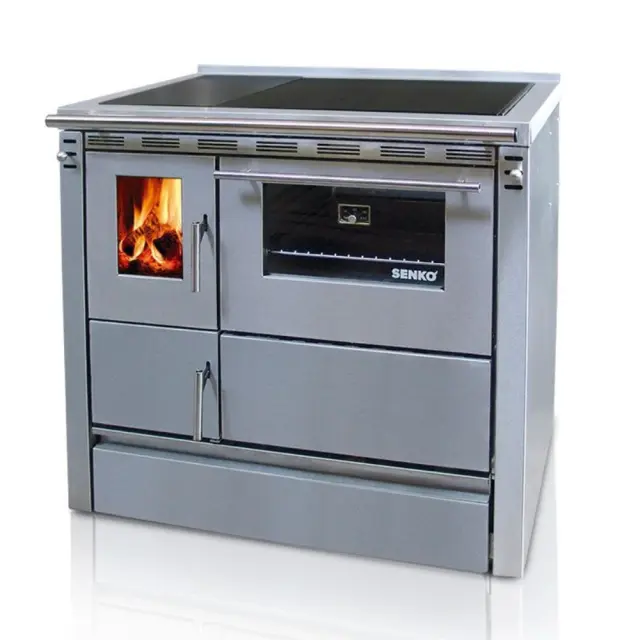 Senko SG-90 ενεργειακή σόμπα ξύλου Inox Mat 7.5kw